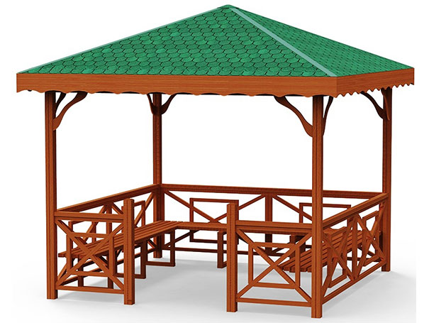 Wooden Gazebo Model 12 – wooden gazebo