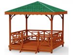 Wooden Gazebo Model 4 – wooden gazebo
