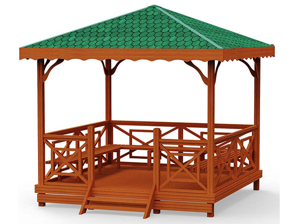 Wooden Gazebo Model 4 – wooden gazebo