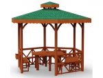 Wooden Gazebo Model 7 – wooden gazebo
