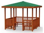 Wooden Gazebo Model 8 – wooden gazebo