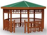 Wooden Gazebo Model 9 – wooden gazebo