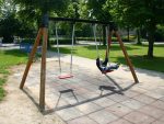 Double Swing – wooden children's playground