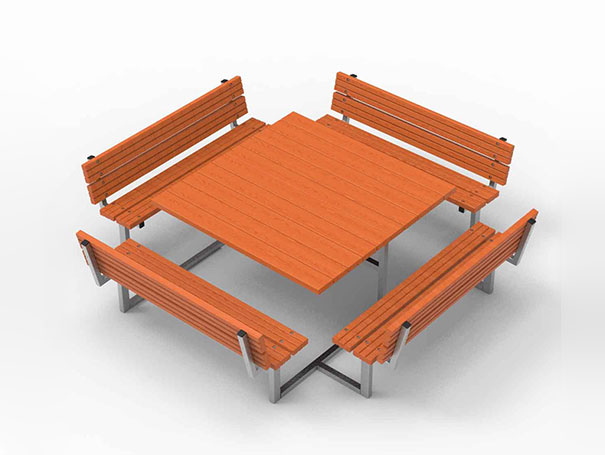 Quadro Table-Bench – outdoor tables and benches