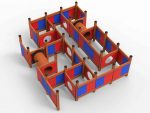 Labyrinth – wooden children's playground