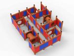 Labyrinth – wooden children's playground