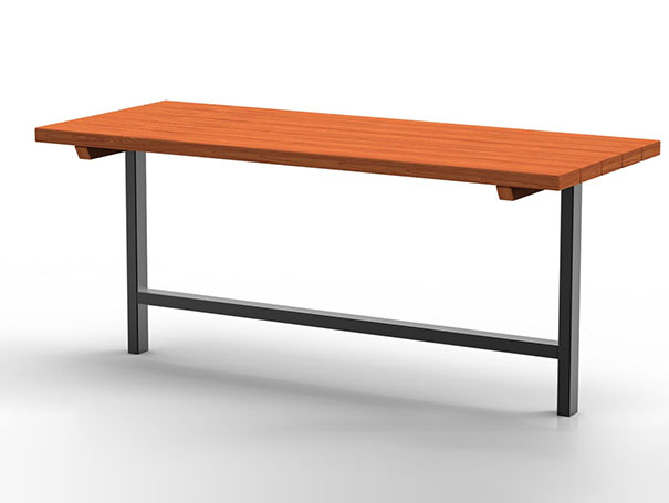 Wooden&Steel Table – outdoor tables and benches