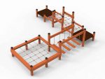 The Obstacles II – wooden children's playground