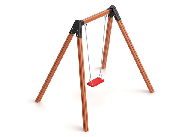 Single Swing – wooden children's playground