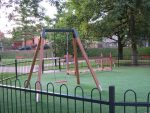 Single Swing – wooden children's playground