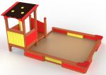 Sand and Game House – wooden children's playground