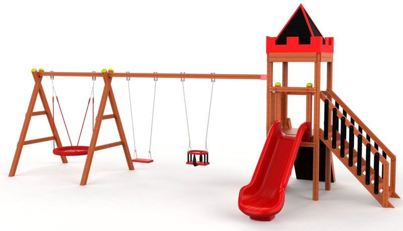 Gemini Château – wooden castle playground