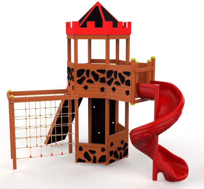 Hexagon Castle – wooden castle playground