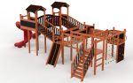 Pirate Star Earth Nature – natural wooden playground