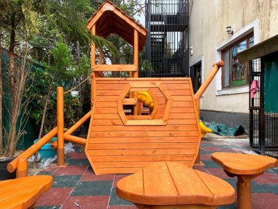 Wooden children’s playground — Elysee