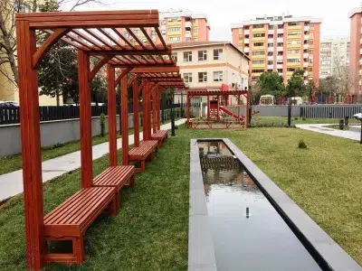 Wooden pergola — Elysee