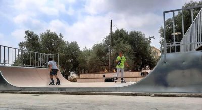 Outdoor skatepark and skate ramps — Elysee