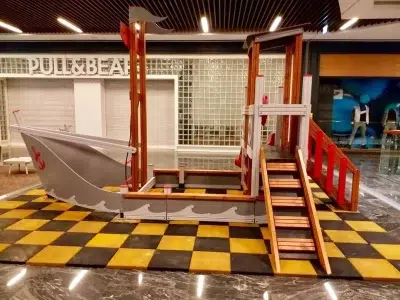 Ship-themed wooden playground — Elysee
