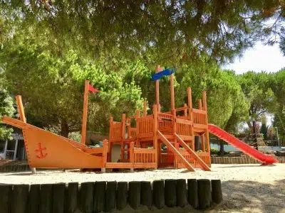 Ship-themed wooden playground — Elysee
