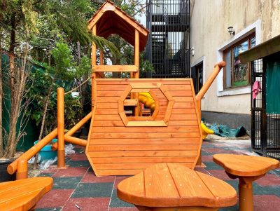 Wooden children’s playground — Elysee