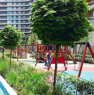 Playground layout and landscaping — Elysee
